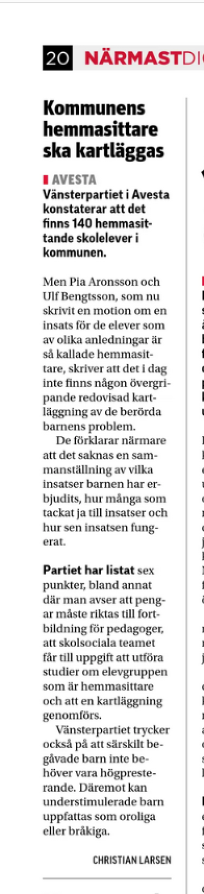 Artikel i gratistidningen Lokalt i - Avesta Norberg v49